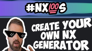 Nx in 100 seconds: Create a Nx Generator with a Local Plugin