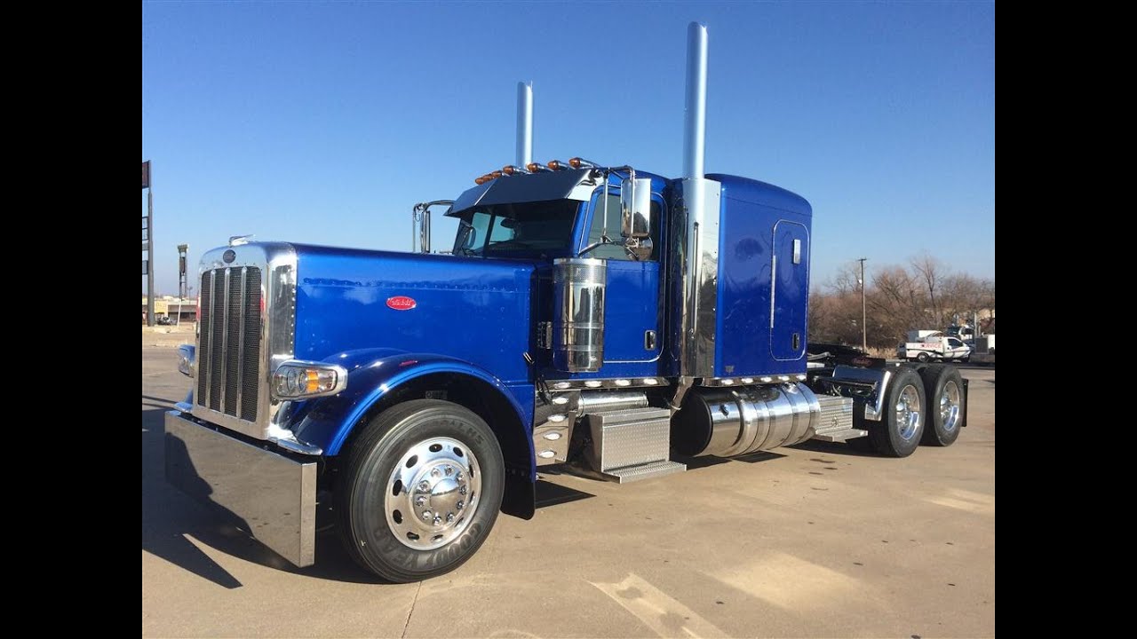 2016 389 Peterbilt Viper Blue Flat Top Platinum Interior 500hp Owner Operator