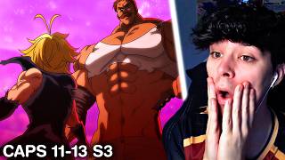 ESCANOR VS MELIODAS | REACCION NANATSU NO TAIZAI | S3 CAPS 11 - 13 (POR PRIMERA VEZ)