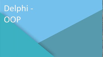 Delphi - Object oriented programming # 1