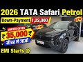 Tata Safari 2026 Petrol On Road Price | Downpayment , Finance &amp; Monthly Emi ? 