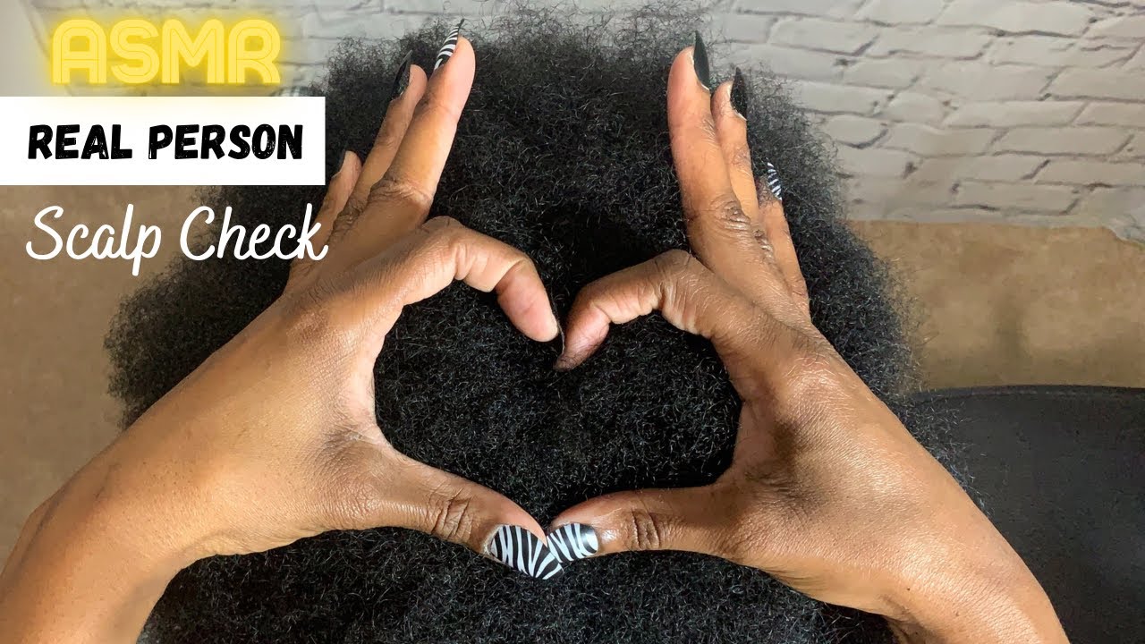 ASMR Scalp Check | FAST Scalp Scratching, Oiling, Scalp Massage on 4C Hair