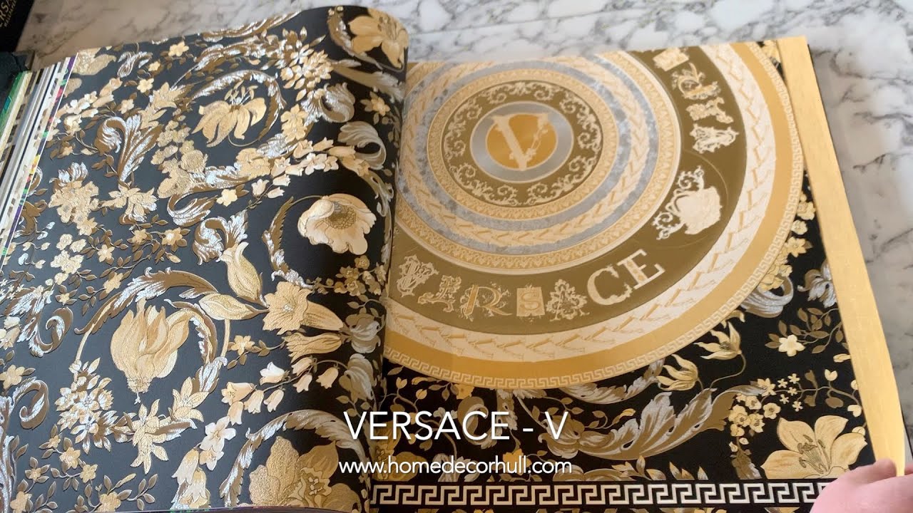 Versace Home Wallpaper Graphics Cream Gold Metallic 386115