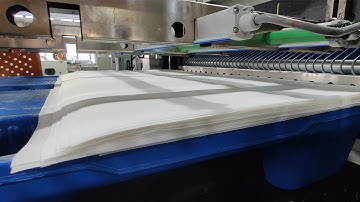 BINBAO SCT Medical Grade Spunlace Non Woven Fabric Roll To Sheets Cutting Machine With Stacking Unit