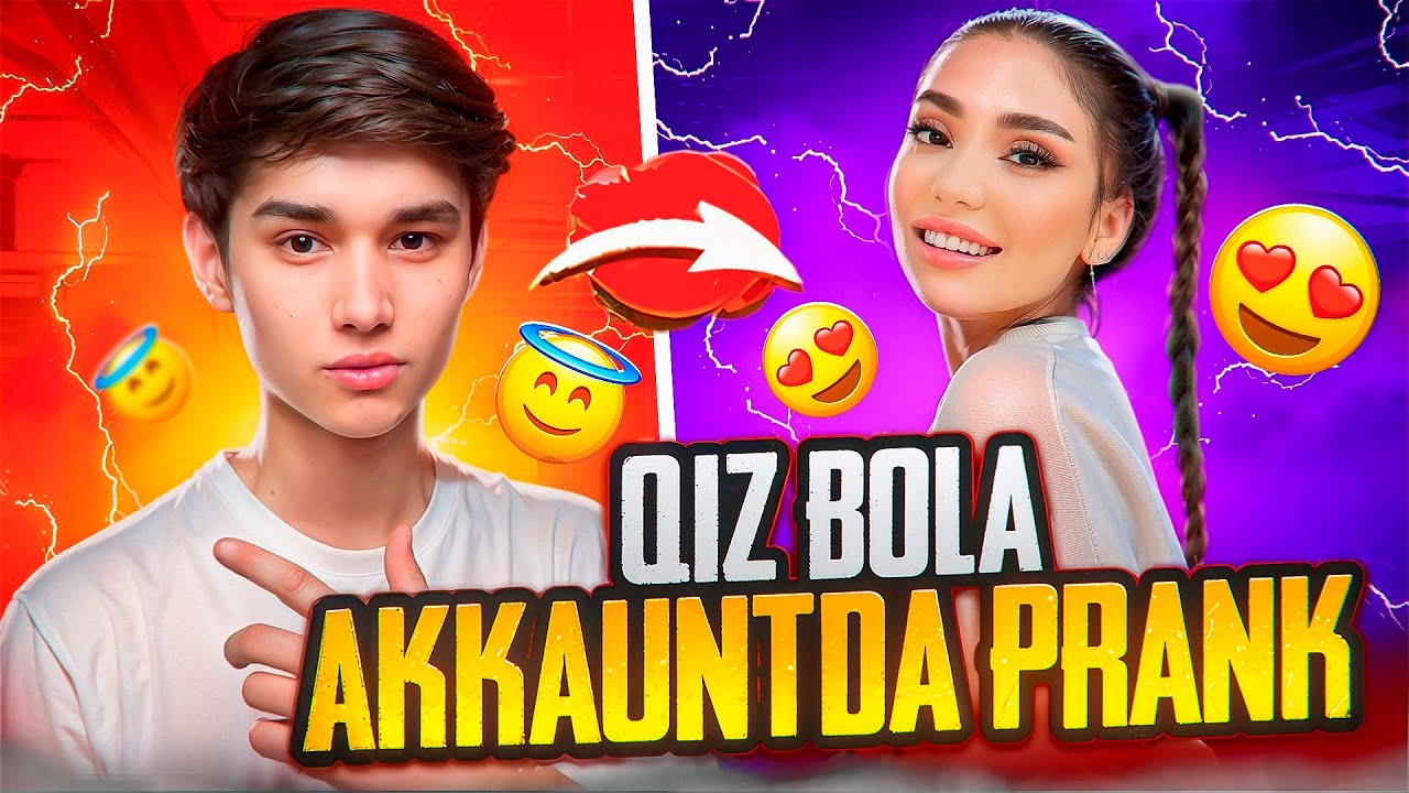👩🏻QIZ BOLA AKKAUNTDA MARJONA BILAN PRANK QILDIK😂 - BOLA CHOQINTOYUUU 🤣💔