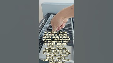 There are 20 mobile phones in one device, all of which can be operated simultaneously.#MatrixSystem