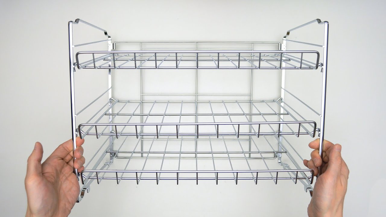 Simplehouseware Stackable Can Rack Organizer Chrome