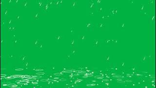 Rain effect green screen