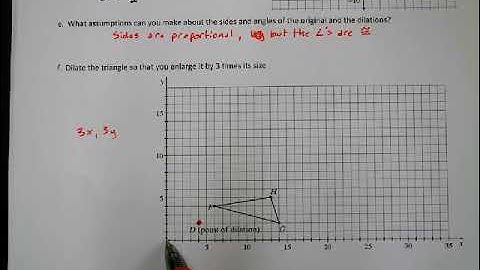 CPM Integrated II Lesson 2.2.1 Dilations