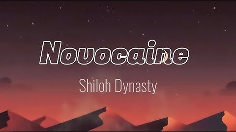 Shiloh Dynasty- Novocaine - lyrics (sped up)