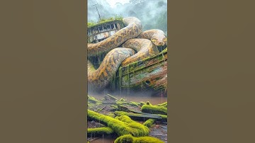 AI Nature Exploration | Amazing Amazon | Python vs Abandoned boat #shorts #wow