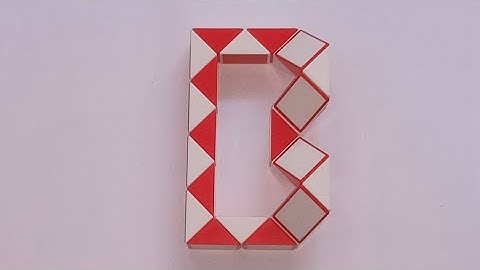 Make a Alphabet B with Snake Cube