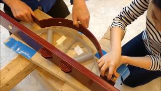 making glass components for glass truss bridge TUDELFT