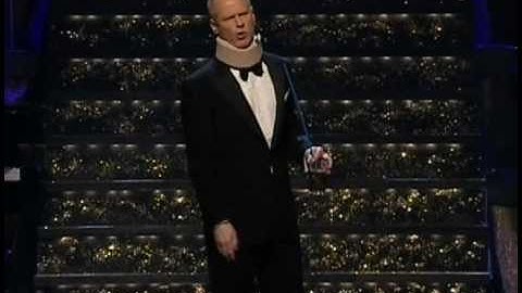Robert Gustafsson imiterar Tony Rickardsson Idrottsgalan 2004