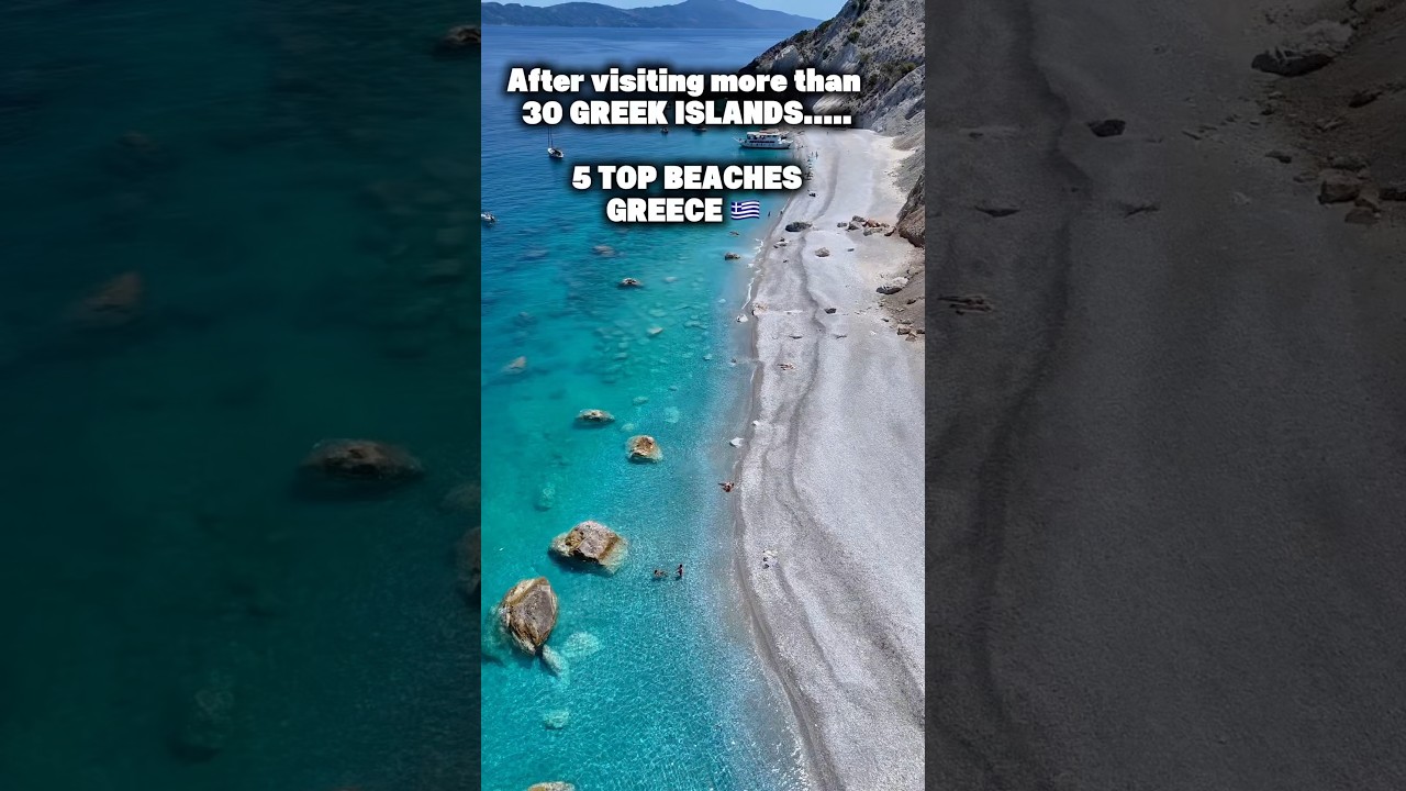Top 5 beaches in GREECE 🇬🇷 