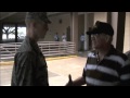 Airman Steven Scroggins Salutes his Grandfather