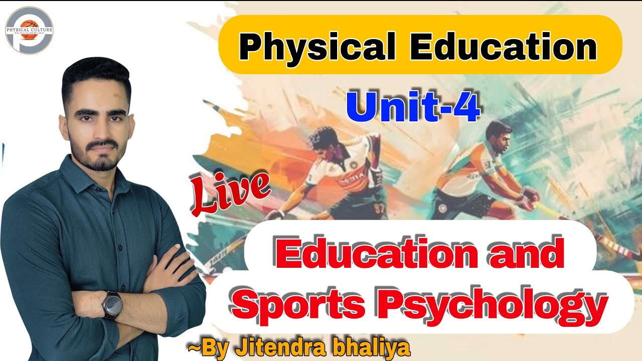 Physical Education | Unit- 4 Education And Sports Psychology | Rajasthan PTI Exam Preparation