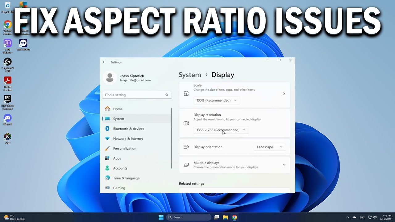 How To Fix Screen Aspect Ratio Issues in Windows 11 - Easy Fix