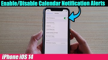 iPhone iOS 14: How to Enable/Disable Calendar Notification Alerts