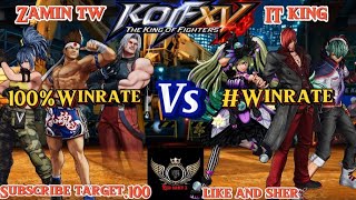 KOF XVZamin Tw [ joe/Leóna/Rugal ] VsIT king [ Sylvie/Lori/Shun'ei ]