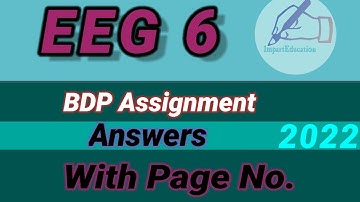 EEG 6 assignment 2022