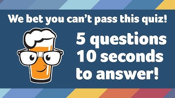 TRIVIA SPEED ROUND! General Knowledge Pub Quiz - 5 questions, 10 seconds to answer!
