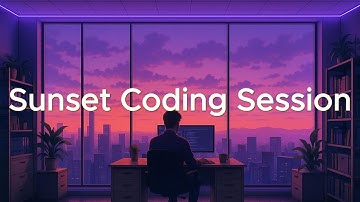 Sunset Coding Session   Chillstep & Synthwave for Deep Focus