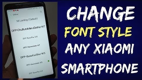 Change font on any Xiaomi device. No root,no apps,no launcher.  only in 2 min.