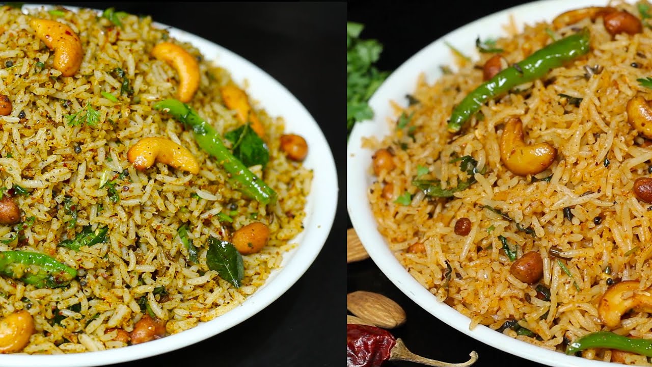 వంటచేసే టైం లేనపుడు 10 నిమిషాల్లో ఇలా రెండు రకాల రైస్ రెసిపీస్ చేయండి సూపర్ గ ఉంటాయి Rice Recipes