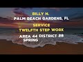 2025 AA Speaker - Billy N. Palm Beach Gardens, FL - Twelfth Step Work - Spring Lake, NJ 08/19/25
