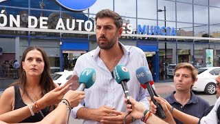 Reacciones tras el apuñalamiento a una mujer en la Estación de autobuses de Murcia