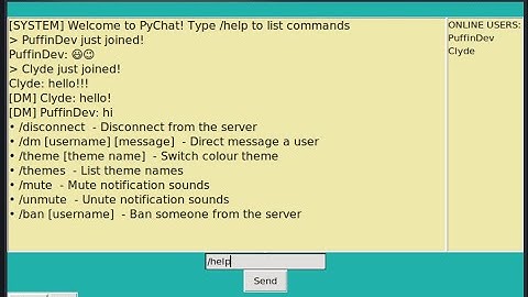 PyChat development time-lapse #2 (python socket chatroom)
