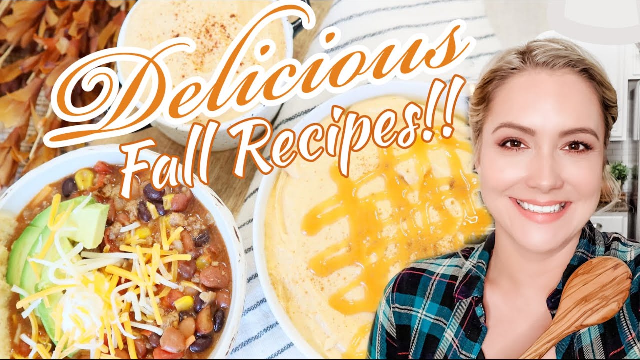 NEW! FALL RECIPES! EASY DINNER IDEAS! - YouTube