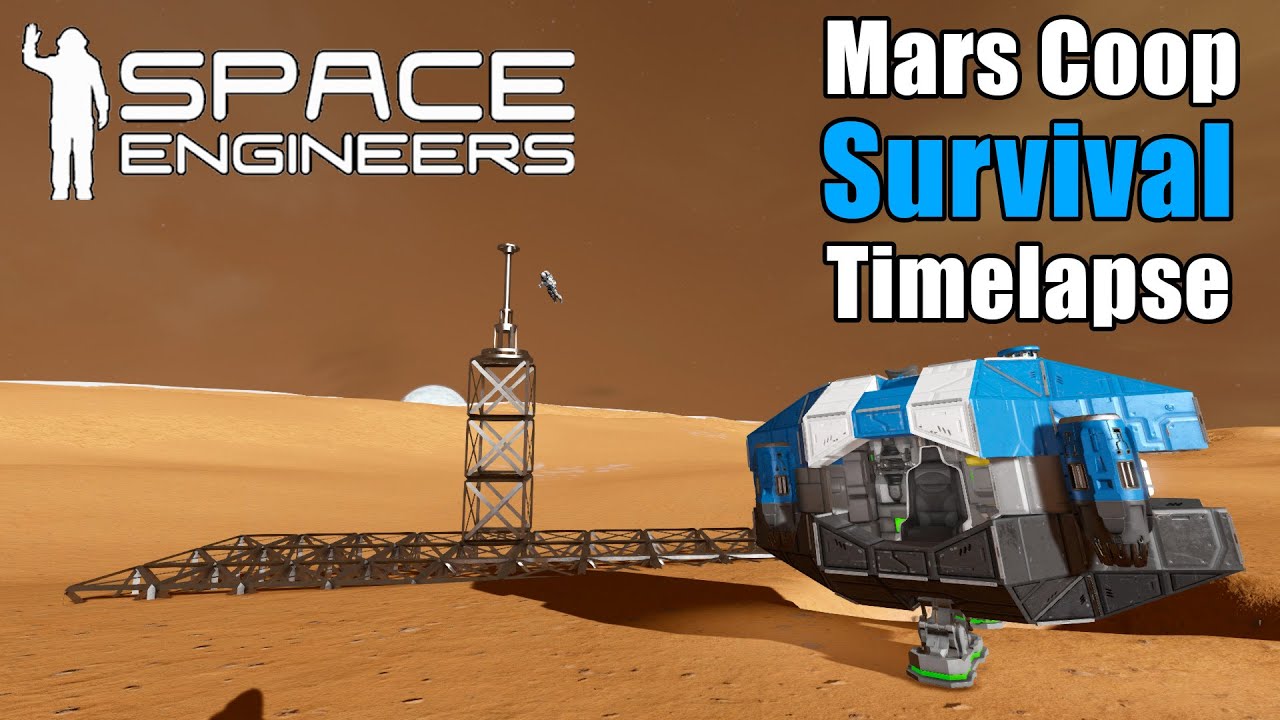 Mars Coop Survival Timelapse Build Series / Part 1 - Space Engineers ...