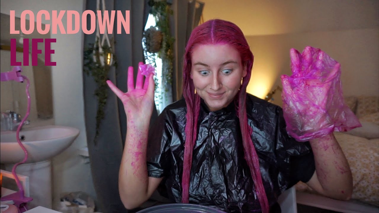 HOW I COLOUR MY HAIR PINK AT HOME 