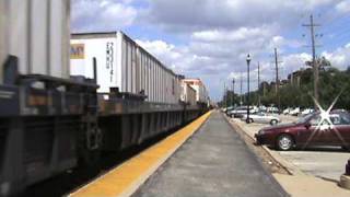 UP 7673 & 7874 Leads Intermodal West, Glen Ellyn, IL
