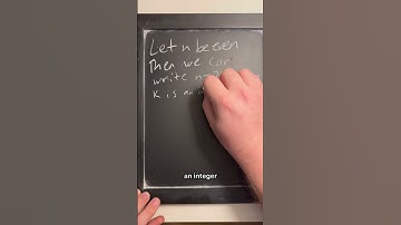 The product of an even number and any integer is even (proof) #math #maths #mathematics #chalkasmr