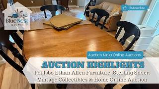 Poulsbo Ethan Allen Furniture, Sterling Silver, Vintage Collectibles & Home Online Auction