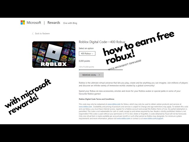 Microsoft Rewards Robux Card: How to Redeem and Use it - KrispiTech