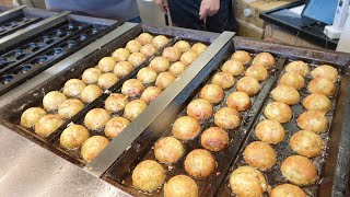 【ノーカット】職人技！！銀だこのプロが作る激ウマたこ焼き/Street Food in Japan | TAKOYAKI