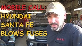 Hyundai Santa Fe - Blows ECU Fuse