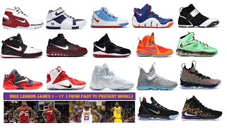 lebron shoes 1 through 17