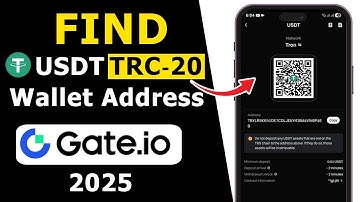 How to Find USDT TRC20 Wallet Address on Gate.io with QR Code | 2025 Updated