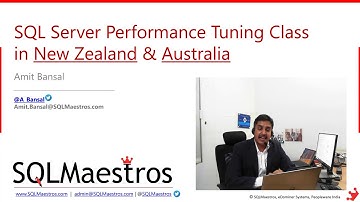 Practical SQL Server Performance Tuning @ New Zealand & Australia