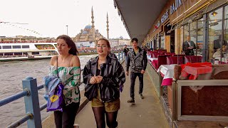 Istanbul 2022 Galata Bridge Walking Tour [4k60fps]