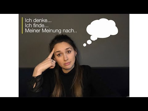 Redemittel Meinung äußern, B1/B2, Deutsch lernen (Diskussion)