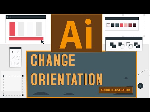 ओरिएंटेशन कैसे बदलें/रोटेट करें {Adobe Illustrator}