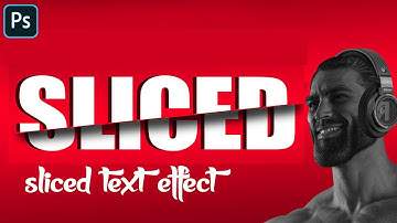 Sliced Text Effect | Adobe Photoshop Tutorial