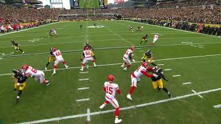 Death, taxes, & the Mahomes scramble shovel pass for a big gain