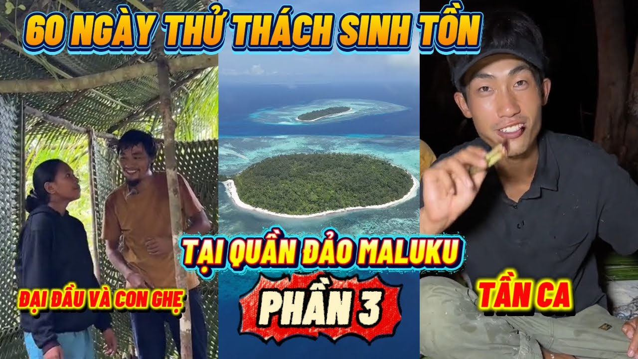 PHẦN 3  | 60 Ngày Sinh Tồn Trên Đảo Hoang Maluku | Tần Ca và Đại Đầu Thử Thách Sống Còn